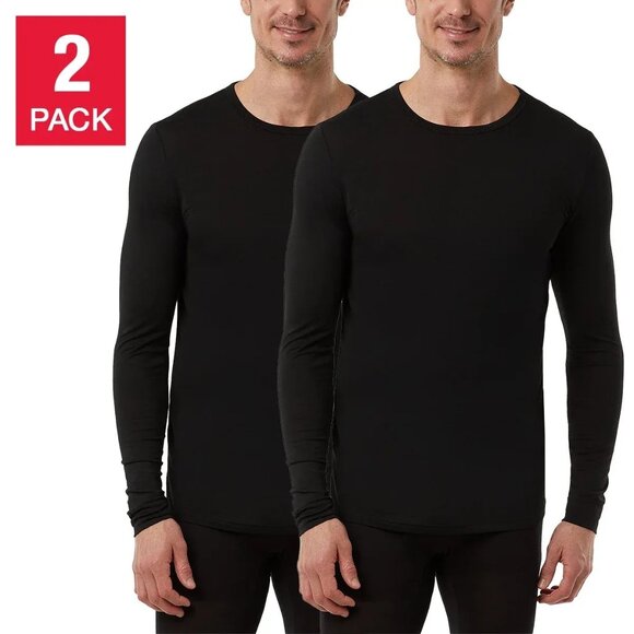 32 Degrees Heat XL 2-pack Tee Lightweight Base Layer Thermal Long Sleeve Shirt - Picture 2 of 12